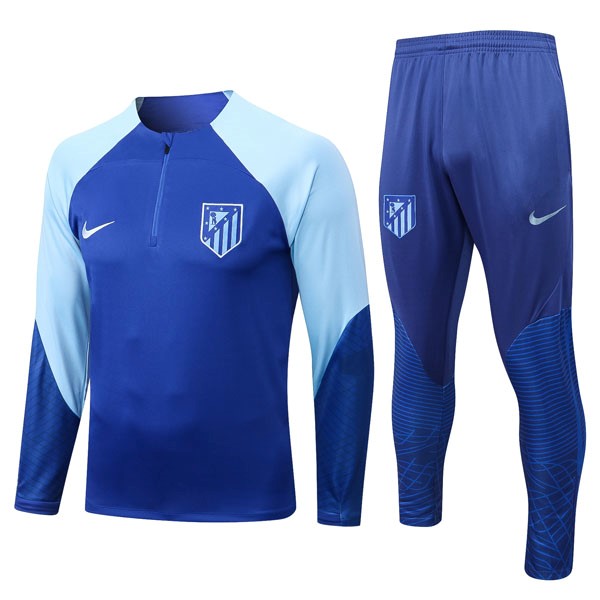 Trainings-Sweatshirt Atletico Madrid 2023 Blau